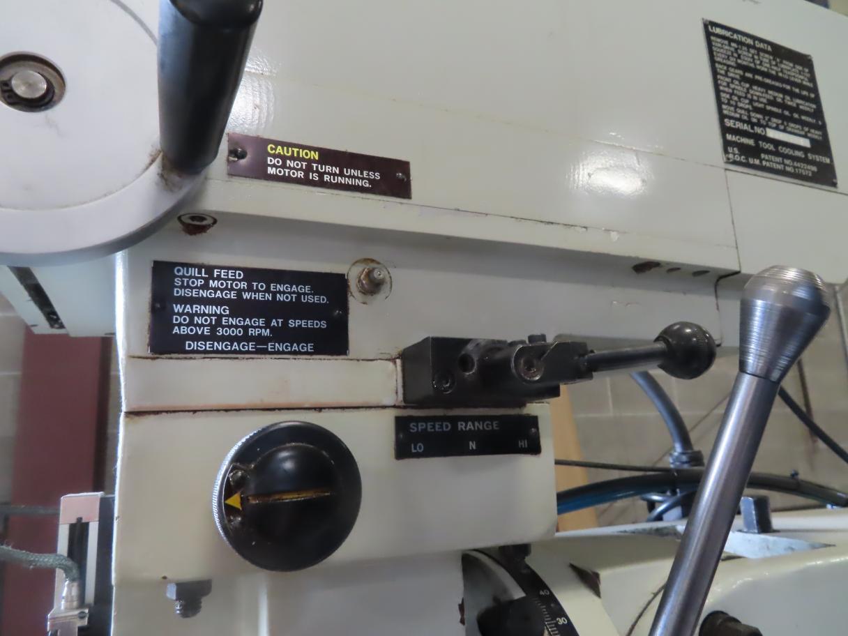 YCI Promax, CNC knee mill, 49" x9"tbl., 3 HP, 36" X, 16" Y, 16" Z, 60-4200 RPM, R-8, Anilam 3200 MK - Image 10