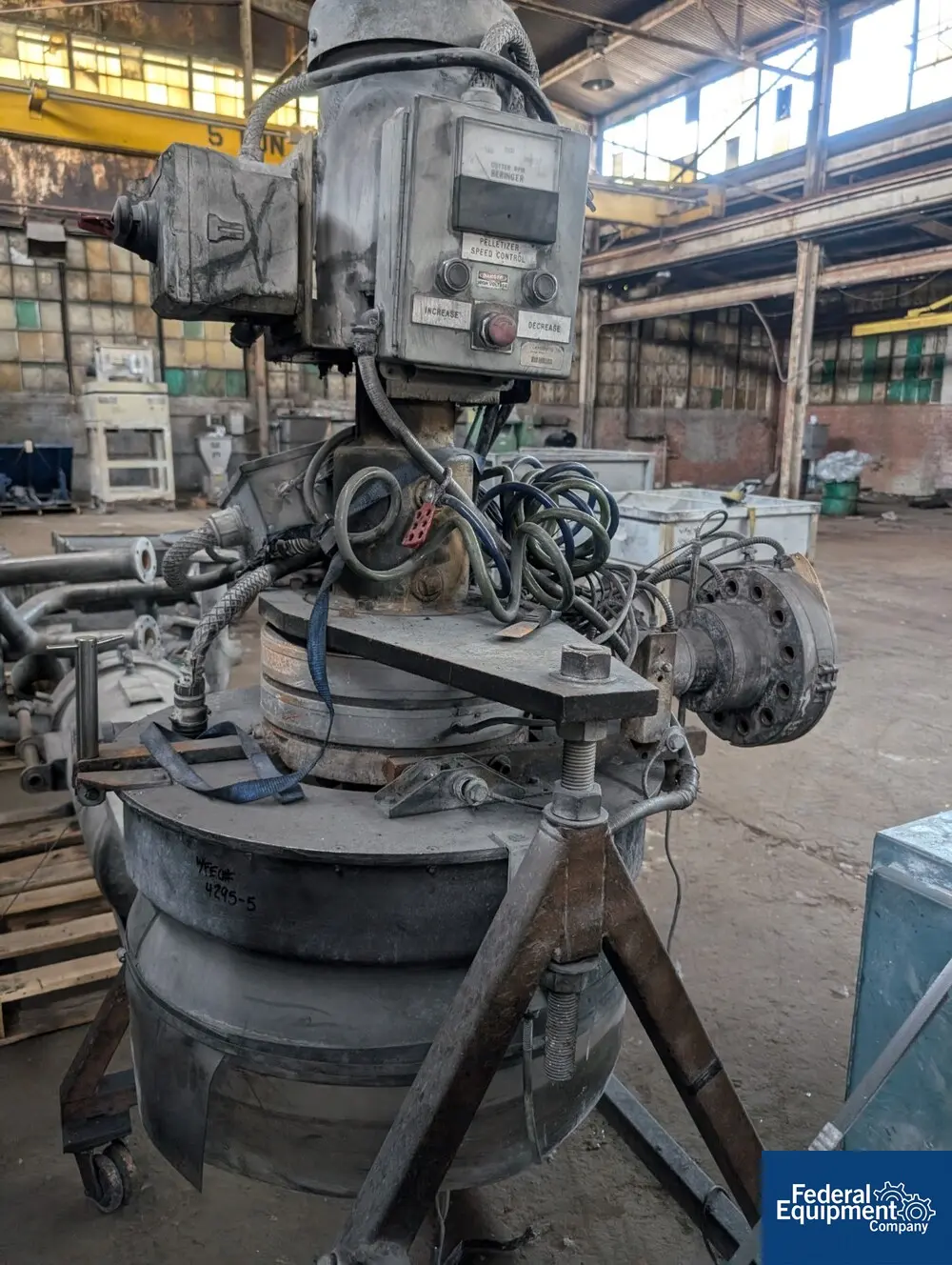 Beringer #WRP36, Water Ring Pelletizer, 7.5 HP, Stainless Steel, 600 GPM (2 available) - Image 5