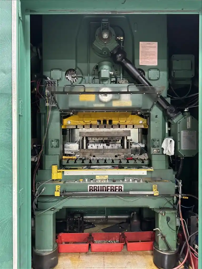 60 Ton, Bruderer #BSTA60IIUSL, high speed stamping press, 0625" to 2" stroke, 2.5" ram adjustment, 1996 - Image 3