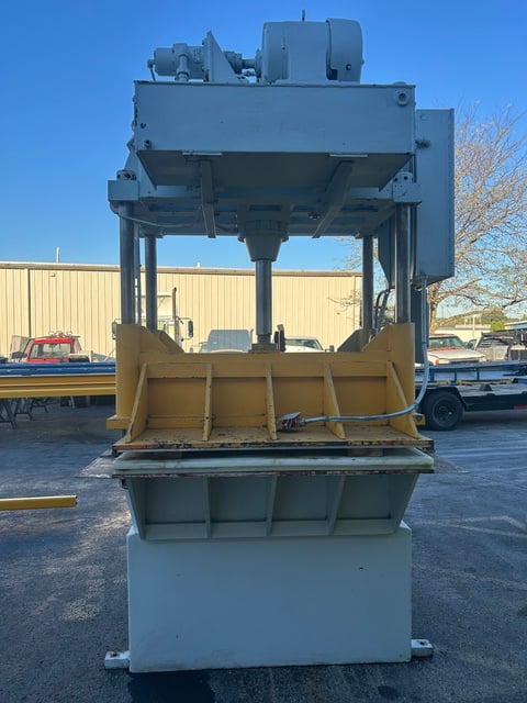 50 Ton, Dake #27-125, hydraulic press, 16" stroke, 16" daylight, 53" x 36" bed, reconditioned - Image 1