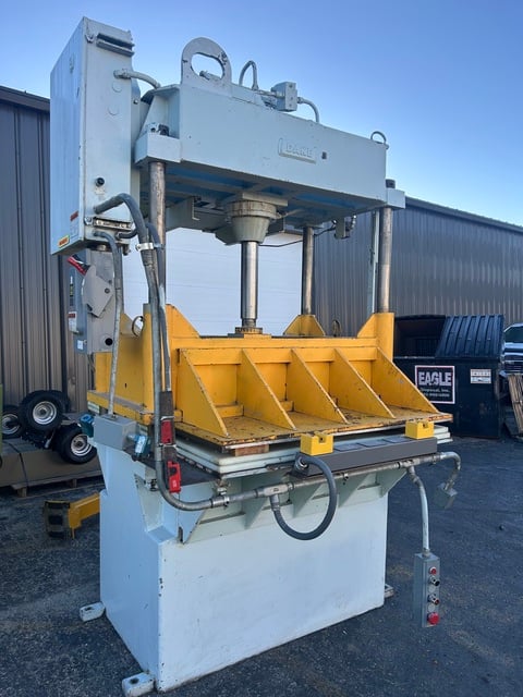 50 Ton, Dake #27-125, hydraulic press, 16" stroke, 16" daylight, 53" x 36" bed, reconditioned - Image 3