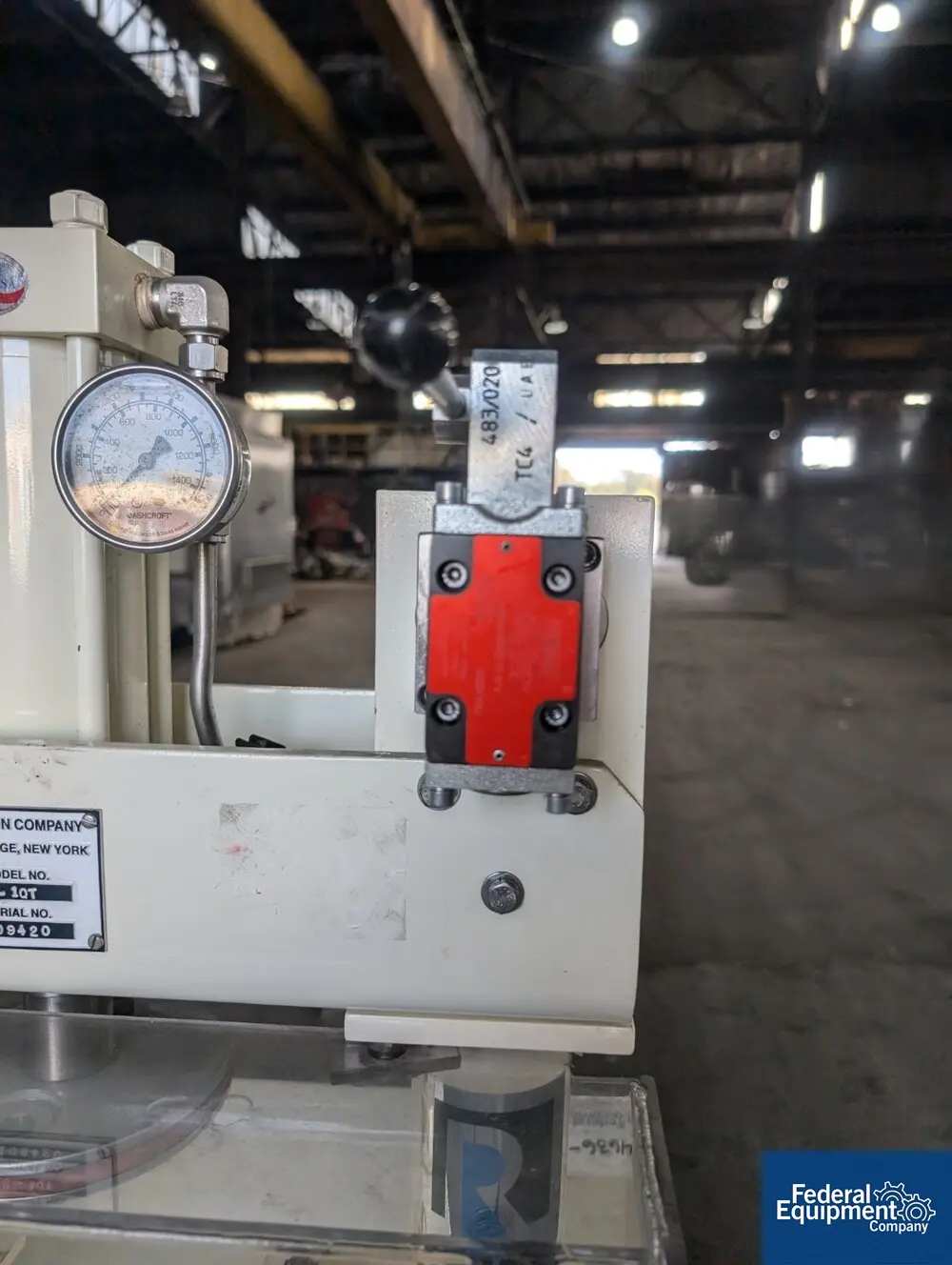 Ross #DS-1QT, Discharge Press, 1 Quart, 0.5 HP, 230/460 V., w/ platen - Image 7