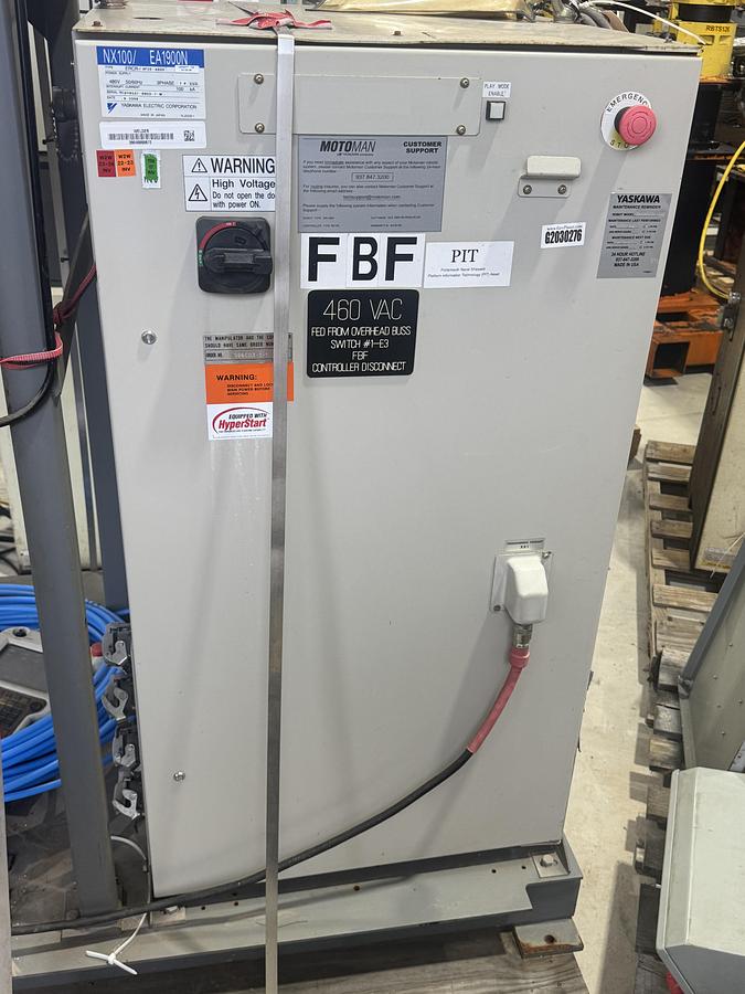 Motoman #EA1900N, mig welding cell with trunnion & 7th Axis RTU, 2008 - Image 10