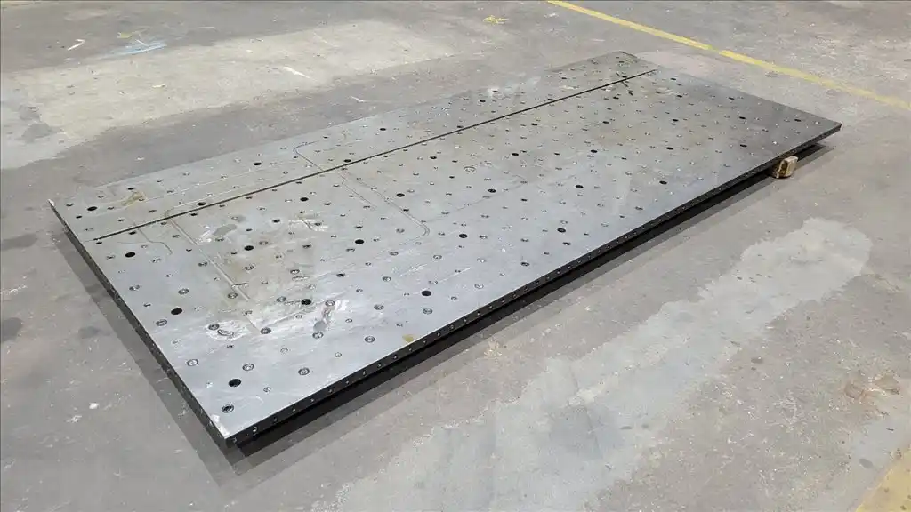 125.5" x 54.5" x 1.5", Precision set-up fixture plate, 2015 - Image 1