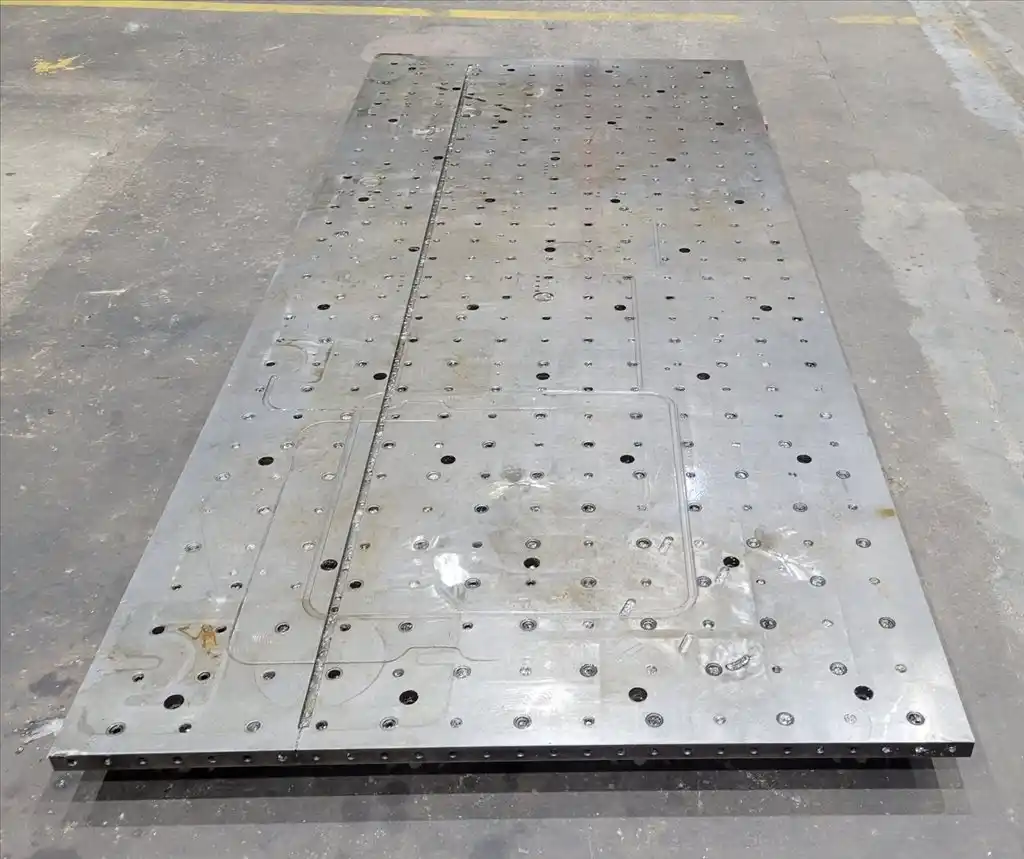 125.5" x 54.5" x 1.5", Precision set-up fixture plate, 2015 - Image 2