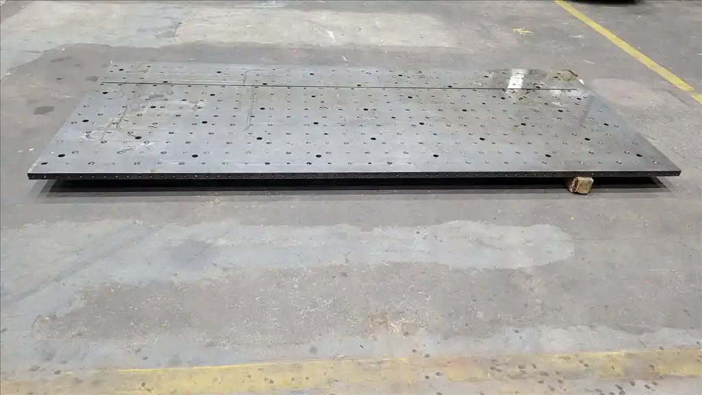 125.5" x 54.5" x 1.5", Precision set-up fixture plate, 2015 - Image 3