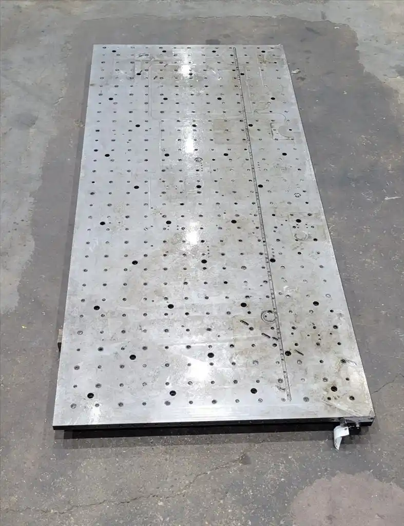 125.5" x 54.5" x 1.5", Precision set-up fixture plate, 2015 - Image 4