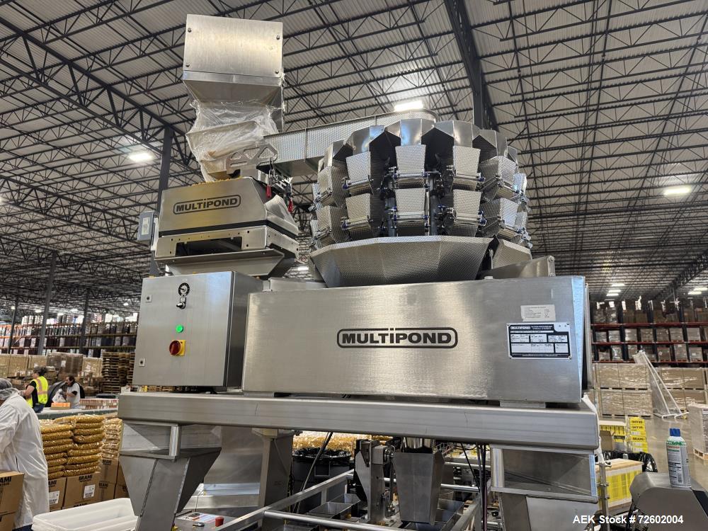 Multipond #MP-14-1000-400-H-UL, Radial Combination Net Weigh Scale, 14-Head, 200 WPM, 480 V., 1L buckets - Image 5