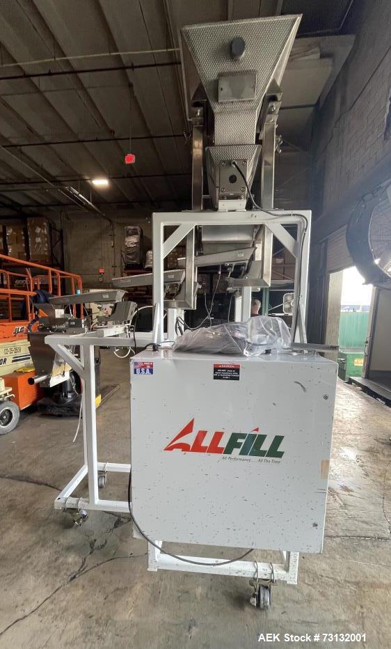 All-Fill #VF-120-HD, Vibratory Net Weigh Scale, 1 oz to 10 lbs capacity, 15 CPM, Stainless Steel, casters - Image 1