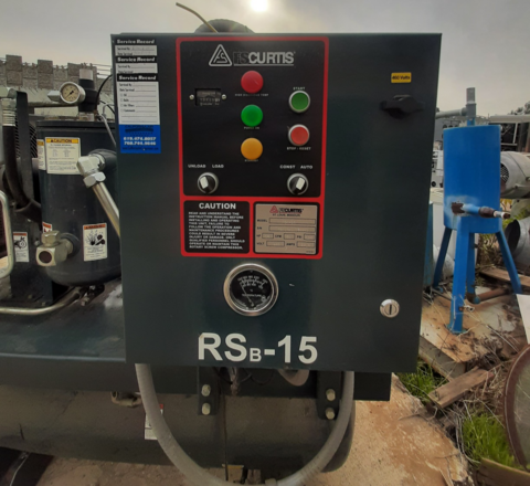 59 cfm, 125 psi, FS Curtis #RSB15, rotary screw air compressor, with refrigerated compressed air dryer - Image 5
