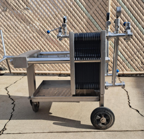 15.7" Spadoni #Kappa, Stainless steel filter press, 13 filter plates, 2007 - Image 1