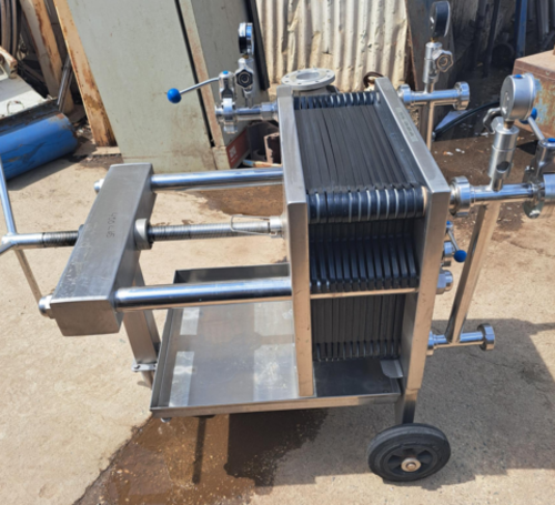 15.7" Spadoni #Kappa, Stainless steel filter press, 13 filter plates, 2007 - Image 2