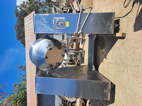 20 cu.ft. Double cone conical mixer, Stainless steel, 5 HP, 41" dia. x 16" straight side - Image 1