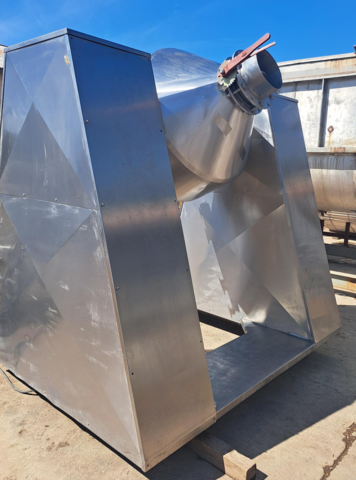 20 cu.ft. Double cone conical mixer, Stainless steel, 5 HP, 41" dia. x 16" straight side - Image 3