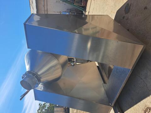 20 cu.ft. Double cone conical mixer, Stainless steel, 5 HP, 41" dia. x 16" straight side - Image 4
