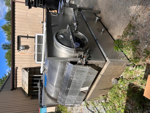 24" x 48" Stainless steel rotary screen, 48" x 48" x 96" tank - Image 1