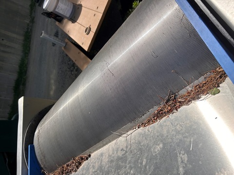 24" x 48" Stainless steel rotary screen, 48" x 48" x 96" tank - Image 3