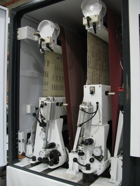 52" Timesavers #2321-45-66, Segmented Widebelt/Polisher, 2-Head, 5" thick, 15-45 FPM, 6500 CFM, unused - Image 2