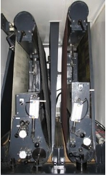 43" Timesavers #2331-24-066, Segmented Widebelt/Polisher, 3-Head, 5" thick, 15-45 FPM, 5250 CFM, unused - Image 2