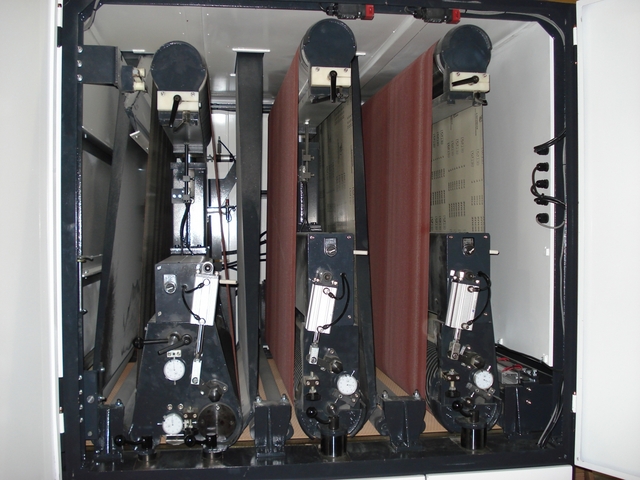 52" Timesavers #2331-45-006, Segmented Widebelt/Polisher, 3-Head, 5" thick, 15-45 FPM, 5250 CFM, unused - Image 2