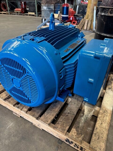125 HP 1785 RPM Weg 12518XT3E444T, Frame 444/5T, TEFC, explosion proof, 3 phase, 230/460 Volts, refurbished - Image 2