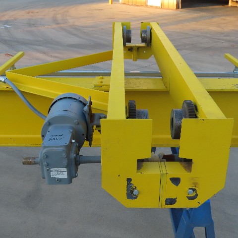 1 Ton, PWI, Underhung Bridge Crane, w/Powered End Trucks, 2000 lbs. capacity, 50' Span, 49' Travel, 3-Phase - Image 3