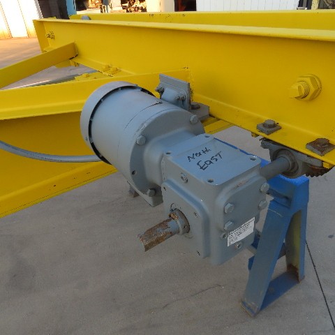 1 Ton, PWI, Underhung Bridge Crane, w/Powered End Trucks, 2000 lbs. capacity, 50' Span, 49' Travel, 3-Phase - Image 4