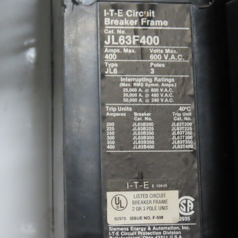 Siemens, Marq, Motor Control Center, 480 Volts, 3-Phase, 3W, 60HZ, (7 Buckets) - Image 10