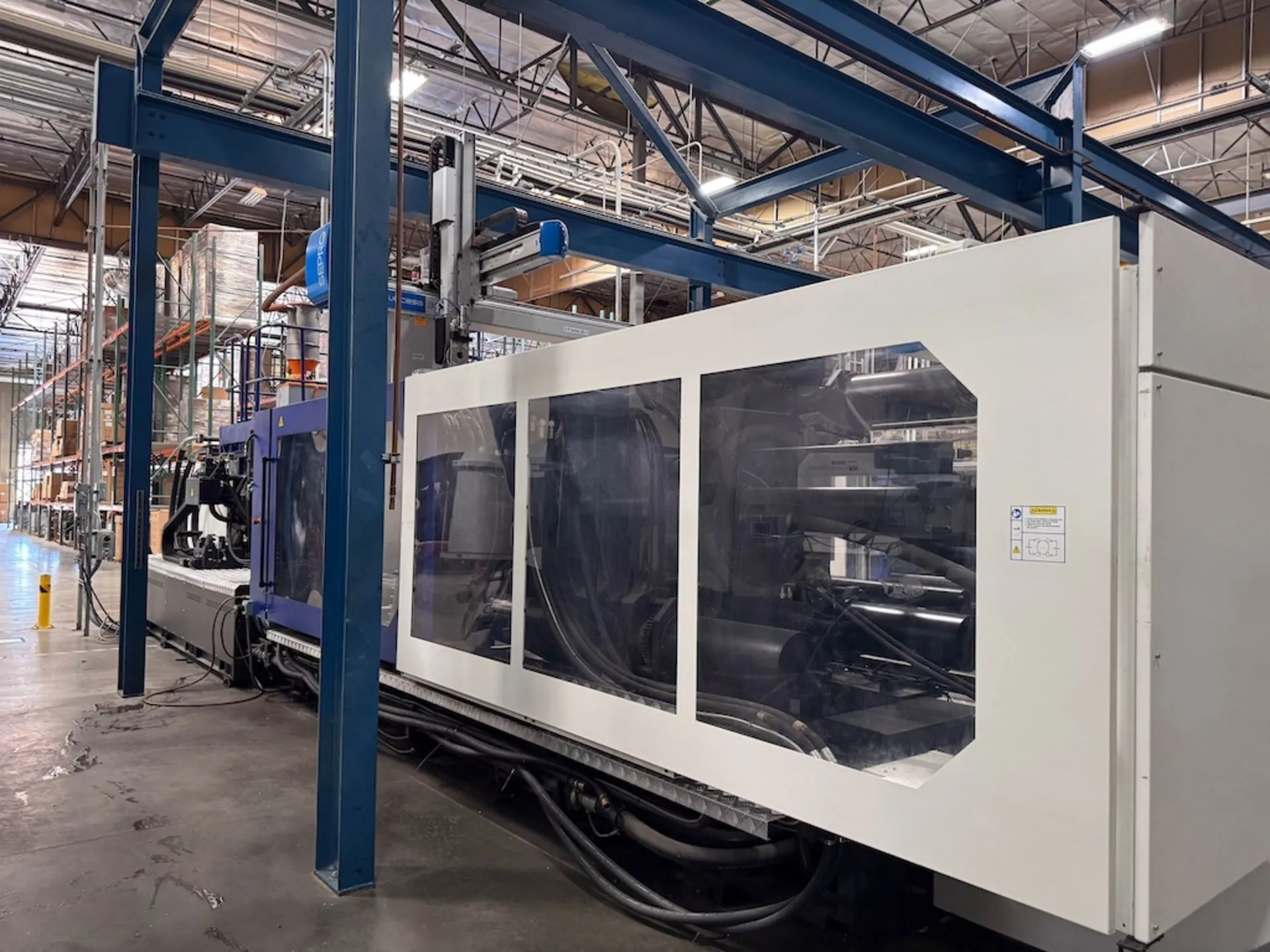 899 Ton, 95.98 oz., Haitian #MA8000II-6800, horizontal plastic injection molder, 39.37" x 39.37" tie bar - Image 10