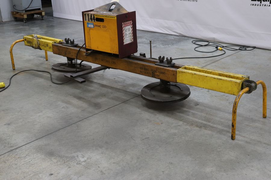 2000 lb. Caldwell #UniVac-330, vacuum lift, 6' usable span, 19" pad diameter, 110 V., 1 phase, adjustable - Image 4