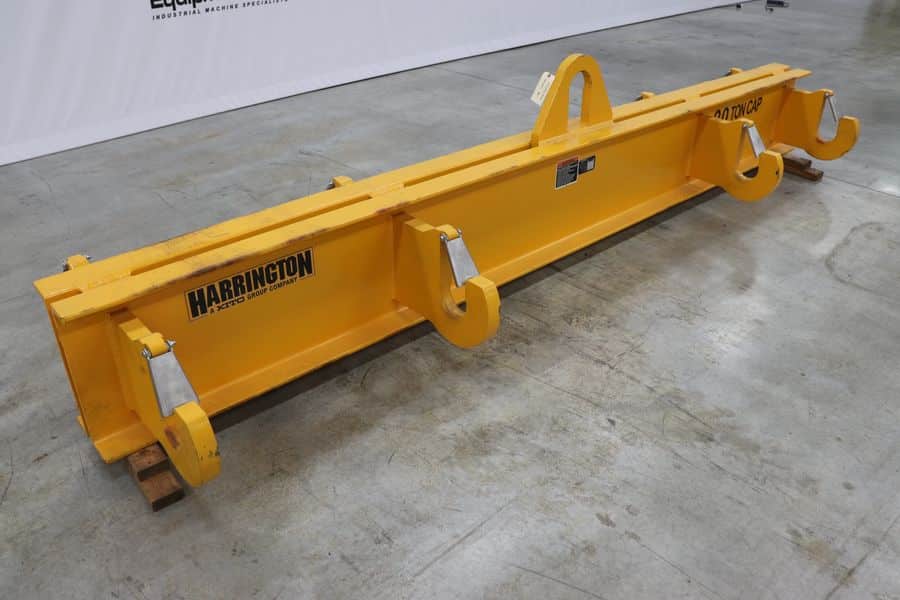40000 lb. Harrington #HBSL-20-12, basket sling lifting beam, 12' outside spread, 25" headroon, 4" hook - Image 6