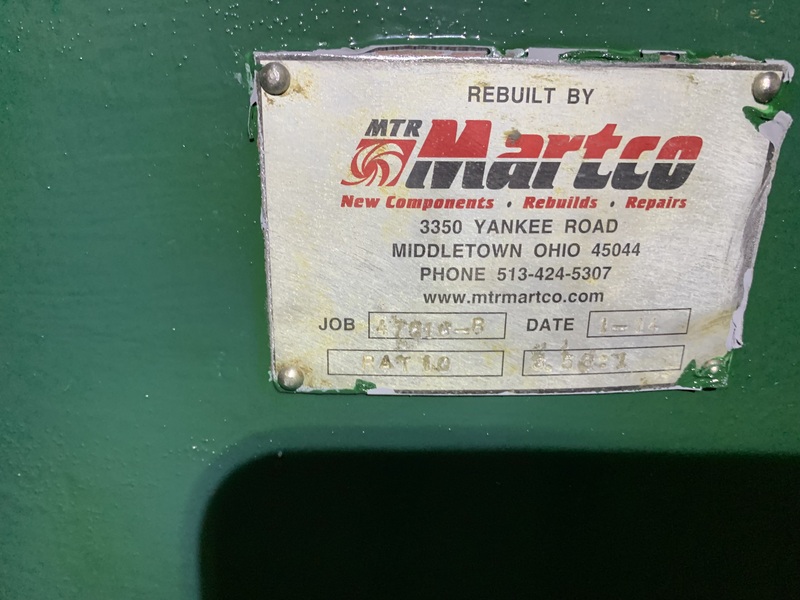 Martco, size 2 hydrapulper gearbox, 3.53:1 ratio, rebuilt - Image 6