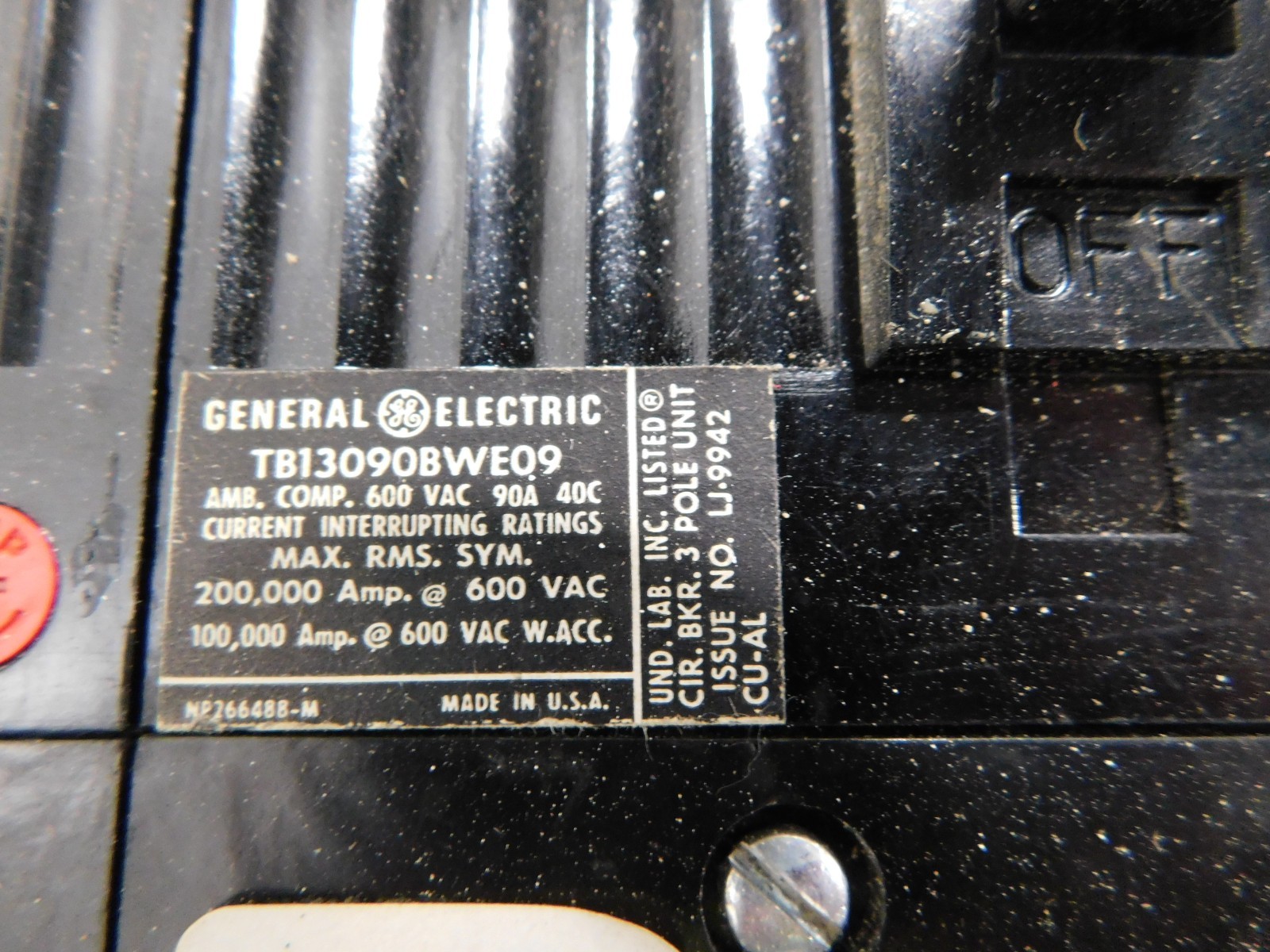 400 Amp. General Electric, CCB, panelboard, 4w, 277/480 Volts - Image 9