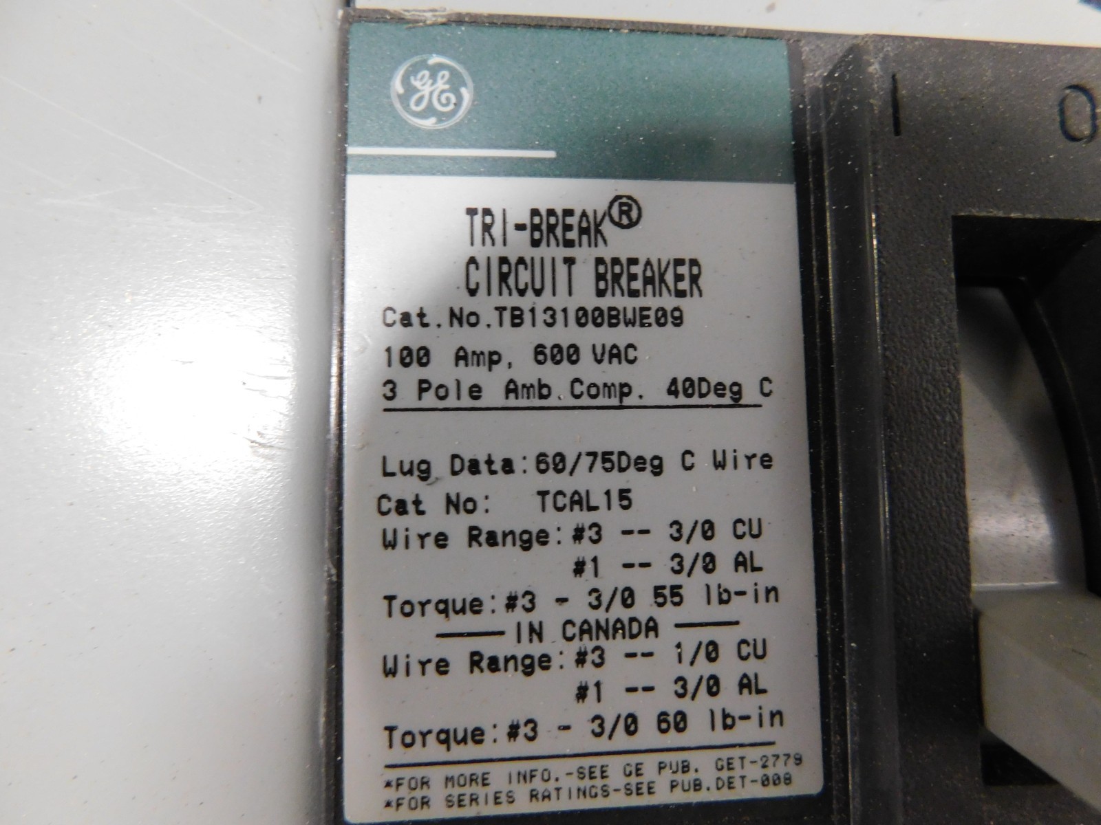 400 Amp. General Electric, CCB, panelboard, 4w, 277/480 Volts - Image 10