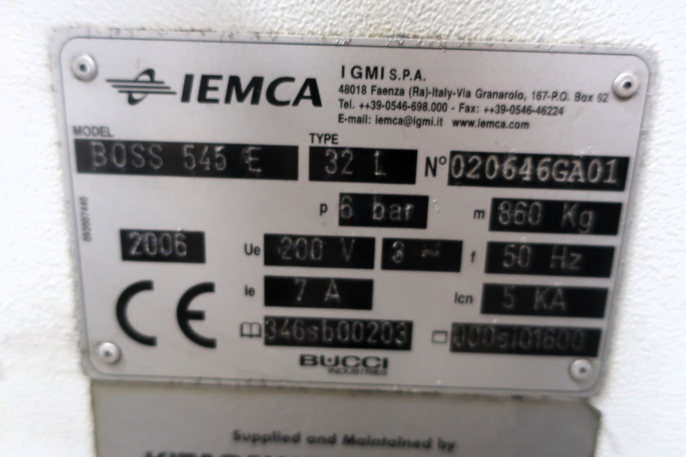 Iemca #Boss-545E, bar feeder, 3-16" to 1-5/8" barstock diameter, 125.9" barstock length, 2006 - Image 5
