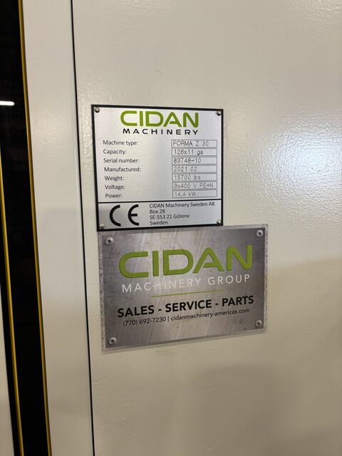 Cidan #Forma-Z30, folder, 122" overall, ProLink CNC, 40" Back Gauge, New, 2021 - Image 6