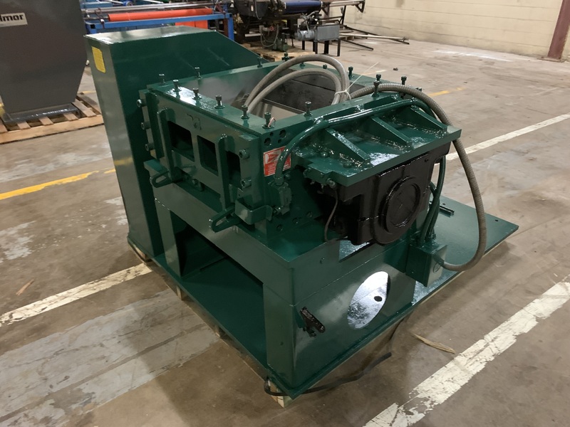Nelmor, granulator, 3 knife solid rotor, 10" OD discharge, 75 HP, cyclone blower, recently rebuilt - Image 7