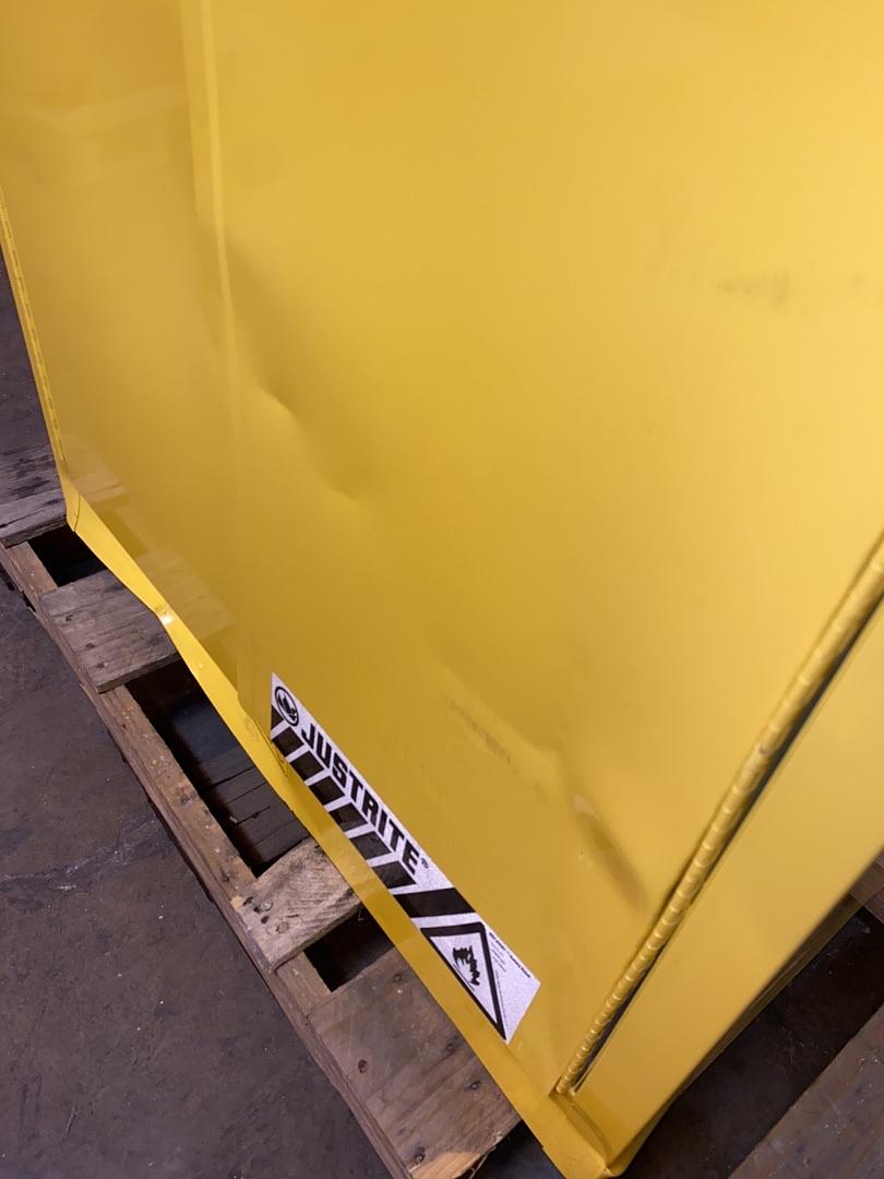 JustRite, Flammable Cabinets, 55 gallon, double doors, AS IS - Image 2