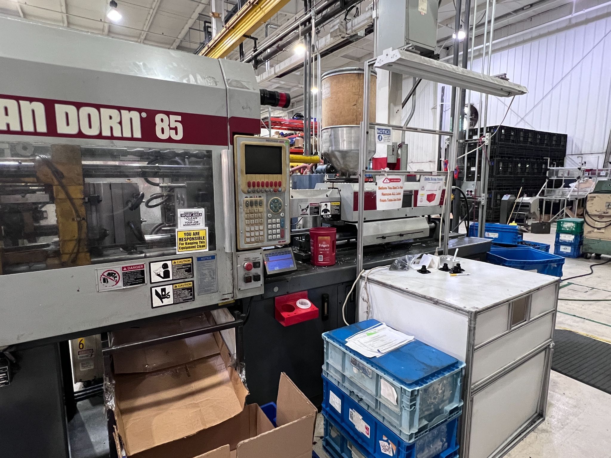 85 Ton, 5 oz., Van Dorn #85-HT-5F, horizontal injection molding machine, 13" x16" tie bar spacing, 22" DL, 15 - Image 3