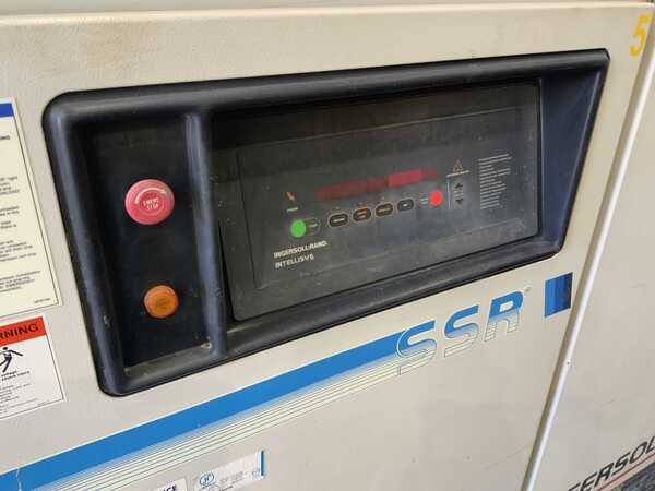 194 cfm, 128 psig, Ingersoll-Rand #SSR-EPE50SE, air compressor, 50 HP, 5320.6 hours, 1994 - Image 6
