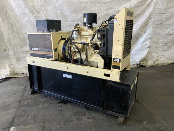 30 KW Kohler #30ROZJ, diesel generator, 30 HP, John Deere engine, 5320 hours - Image 1