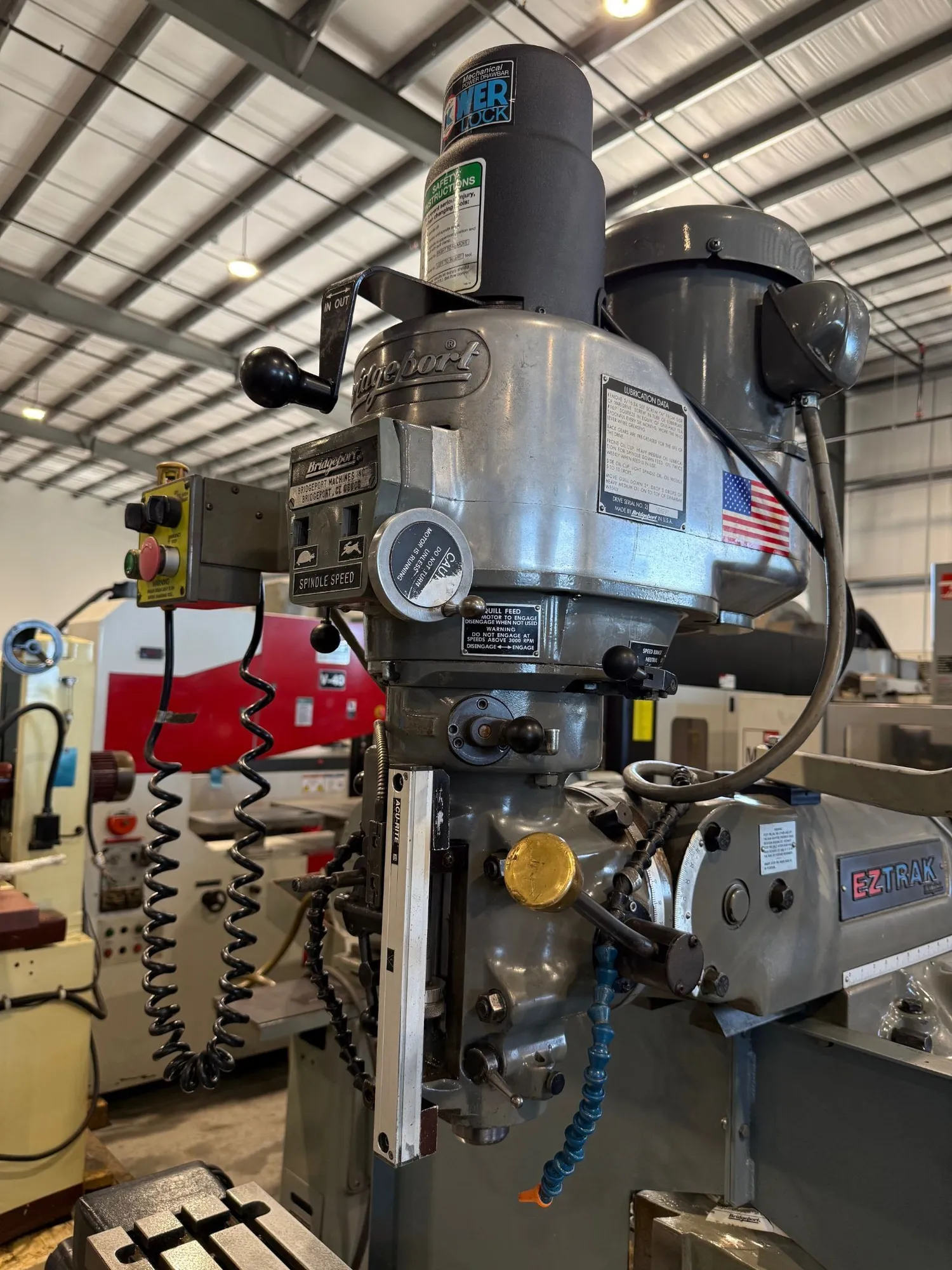 Bridgeport #Series-I, CNC vertical mill, 9" x48" tbl., 2 HP, 30" X, 12" Y, 16" Z, 60-4200 RPM, R-8, EZTrak - Image 9