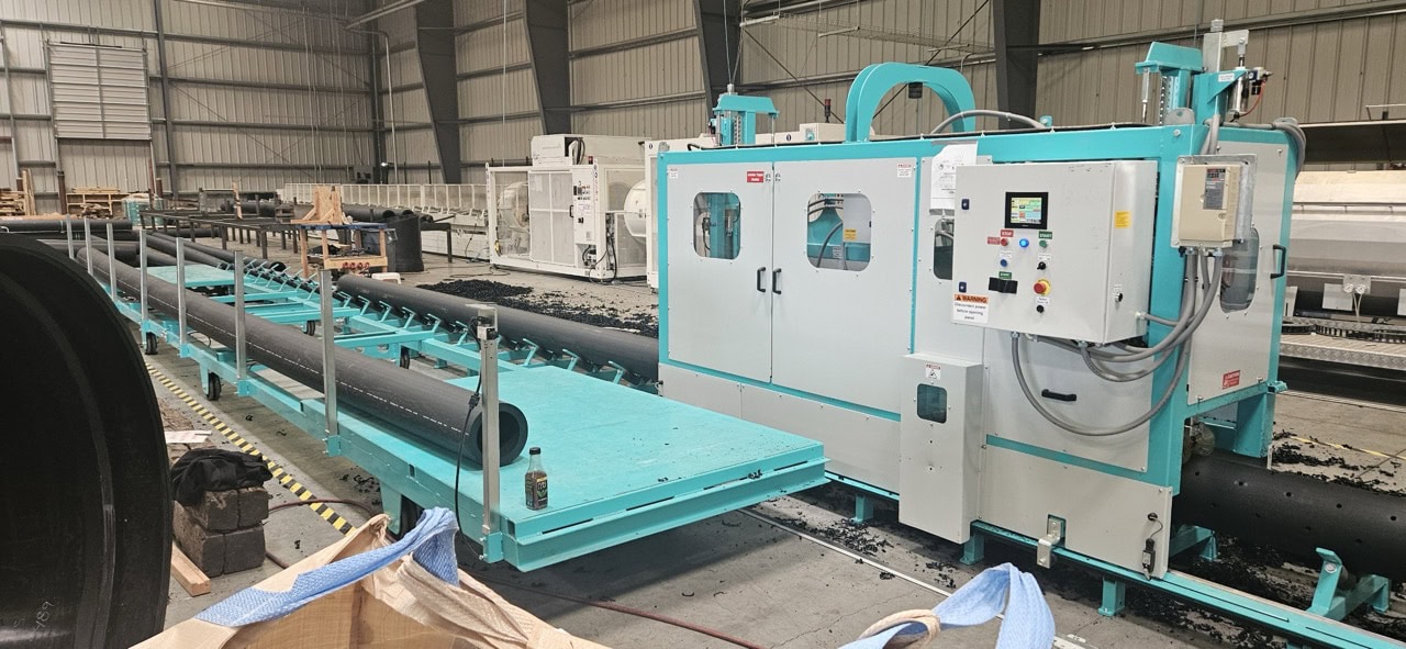 J & K J & K Tool Company #JK1660, HDPE & PVC Pipe Perforating Machine, 4"-16" Capacity, 15 CFM, 480 V., 3ph - Image 1