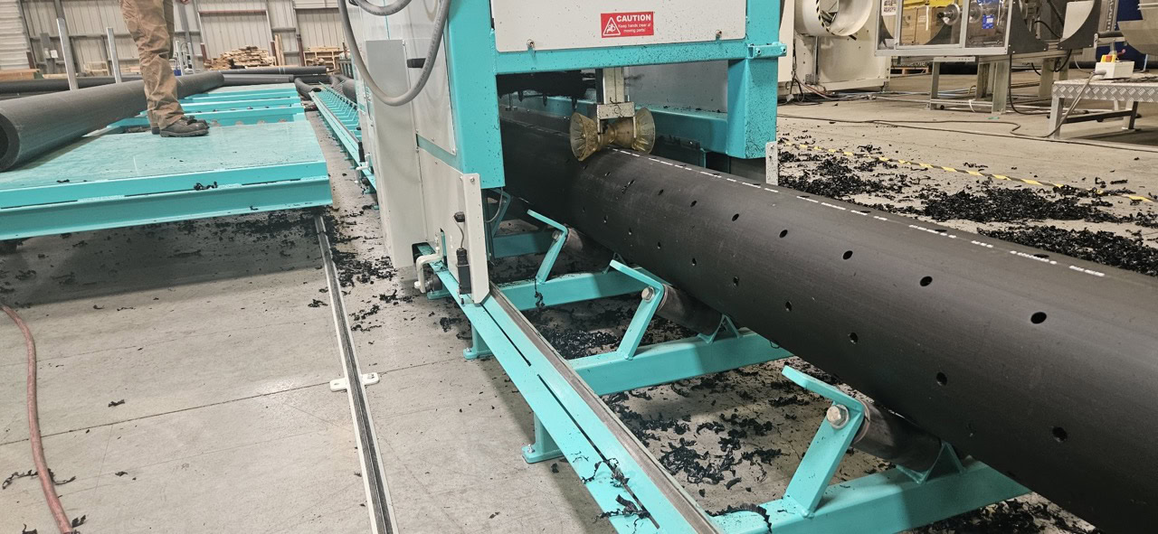 J & K J & K Tool Company #JK1660, HDPE & PVC Pipe Perforating Machine, 4"-16" Capacity, 15 CFM, 480 V., 3ph - Image 2
