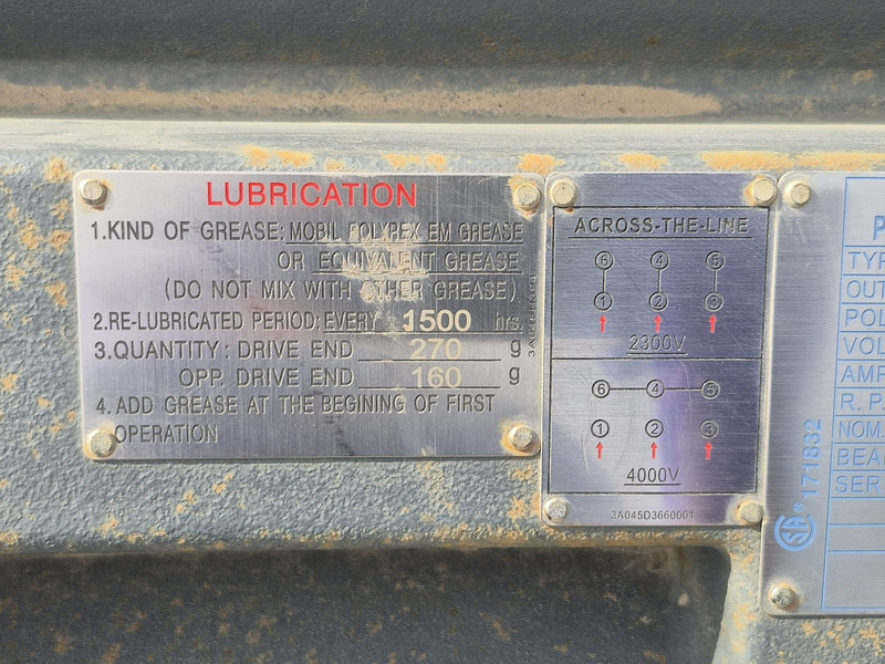 300 HP 1785 RPM Teco Westinghouse AEHG-TK, Frame 5009B, 3 Phase, 60 Hz, 65.4/37.6 Amps, 2300/4000 V - Image 10