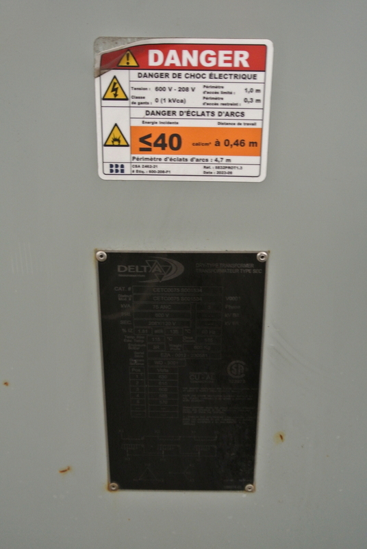 75 KVA 600 Primary, 208/120 Secondary, Delta CETC0075S001534, Transformer, Isolation, Dry Type, 3 Phase, 60 Hz - Image 7