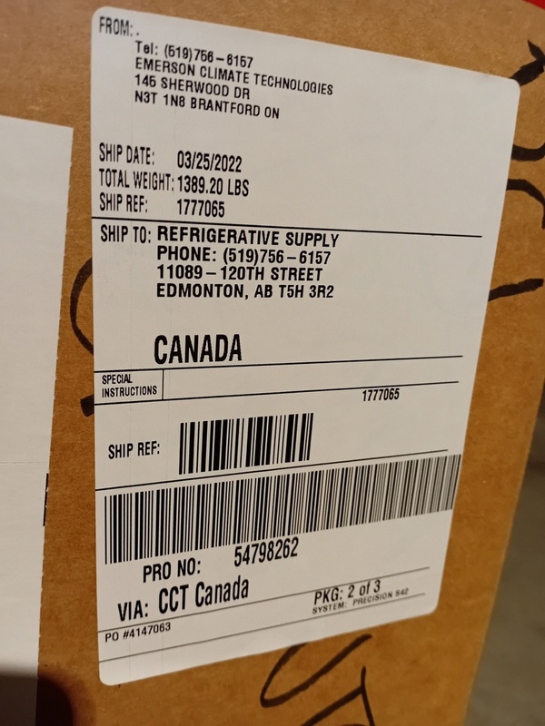 Copeland 4DR3R28ME-TSE-800, Compressor Refrigeration, 280000 BTU/hr., 2.125" Suction, 1.375" Discharge, 30 - Image 3
