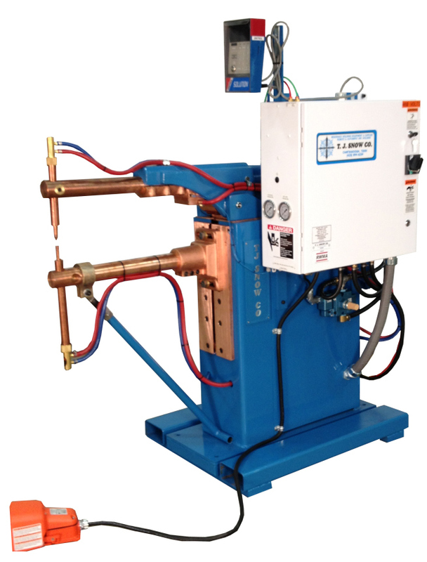 50-75 KVA T. J. Snow rocker arm spot welder, 24" throat, 5" standard dual act.cylinder, new - Image 1