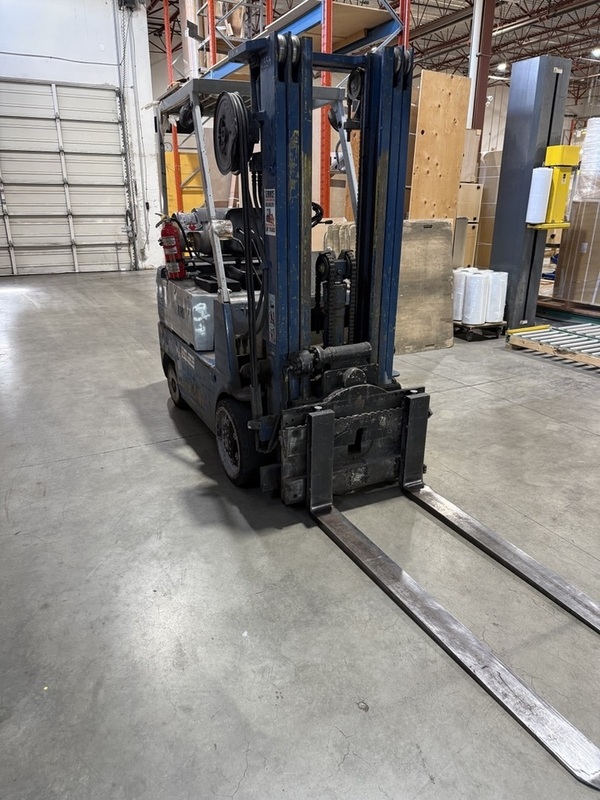 5000 lb. Mitsubishi #FGC25, Forklift, Propane Fuel, 48" Fork length, 187" Lift height, 83" Lowered Mast - Image 3