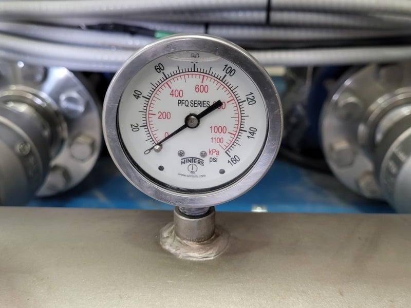 145 GPM, Berkeley #BVMI33-2-1-204, Vertical Multistage Centrifugal Pump Skid, 6" Manifolds, 435 psi, 7.5 HP - Image 10